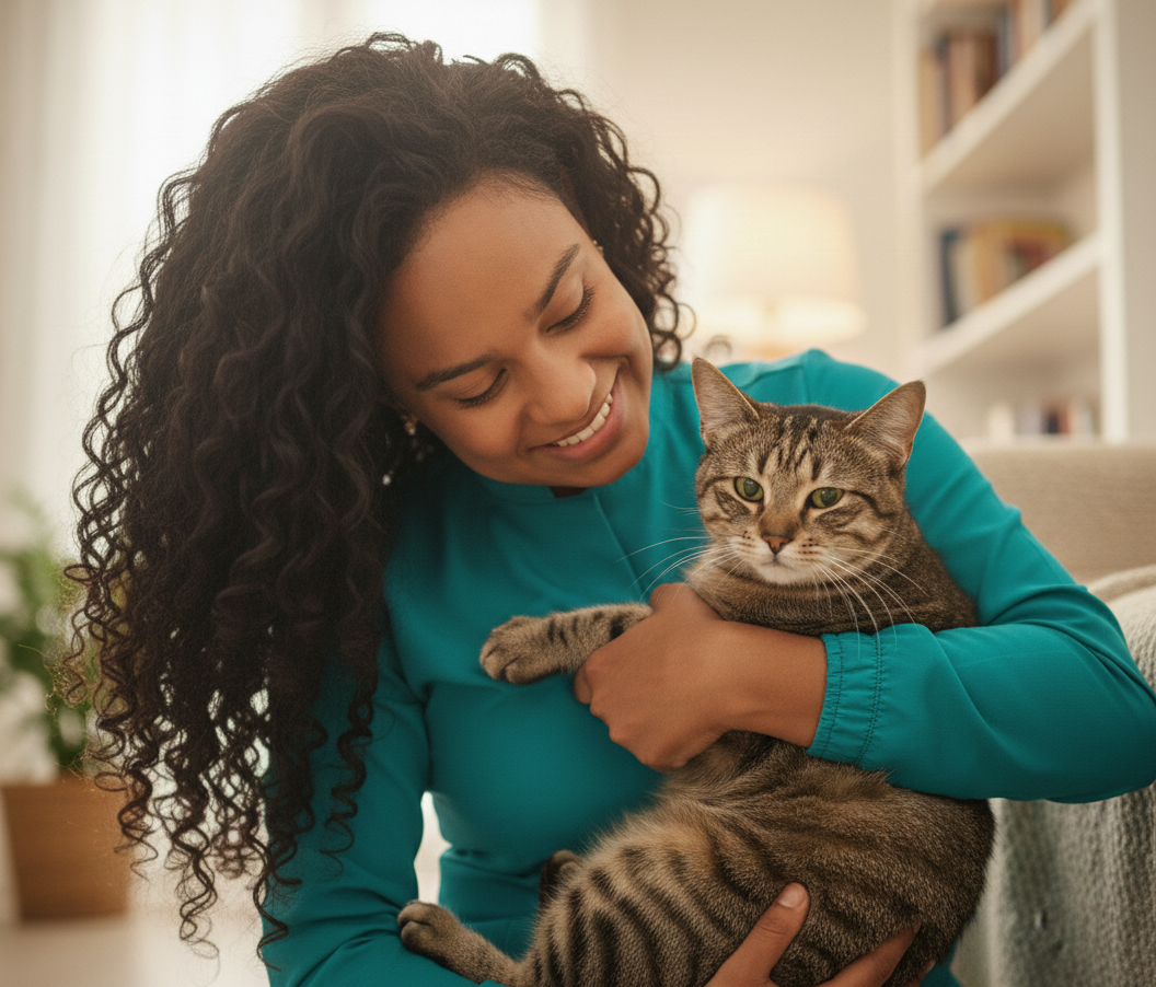 Manejo gentil com cachorro